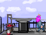 artist:romanian_schizo blood blue_sky clothes death decapitated execution full_body gore guillotine hand necktie quote_(user) revolution scared shoe soysneed_(user) stump suit sword variant:gapejak walking // 789x606 // 277.9KB