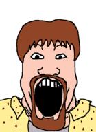 brown_hair clothes freddy_got_fingered goatee hair movie open_mouth soyjak tom_green variant:markiplier_soyjak white_skin // 600x825 // 14.2KB