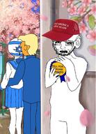 arm award clothes country countryball donald_trump ear fell_for_it_again_award flag:israel glasses hair hand israel leg maga maga_hat meta:tagme necktie orange_skin plant skirt soyjak star_of_david stubble suit suit_and_tie text tranny_artstyle tree united_states variant:soyak yellow_hair // 863x1200 // 134.6KB