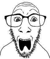 distorted doctos glasses liquify_tool open_mouth raised_eyebrow scared soyjak stubble subvariant:doctos template variant:dylanjak // 552x650 // 31.2KB