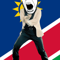 angry animated country dance flag full_body gangnam_style glasses irl namibia open_mouth soyjak stubble sun variant:cobson // 300x460 // 495.6KB
