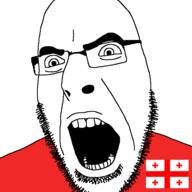 beard eyebrows eyes flag flag:georgia_(country) georgia glasses meta:tagme mouth nose open_mouth teeth variant:cobson white_skin // 721x720 // 37.2KB
