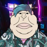 anime blue_hair cat_ear fat front_facing game gaming headphones hoodie meximutt purple_hair ready_or_not streamer subvariant:meximutt_front4 swatted thats_warrior-P variant:meximutt videogame // 2048x2048 // 794.6KB