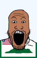 black_skin clothes country flag flag:grand_cape_mount_county flag:liberia glasses grand_cape_mount_county hair liberia liberian mountain mustache open_mouth small_eyes soyjak stubble transparent transparent_background variant:feraljak yellow_sclera // 600x935 // 26.5KB