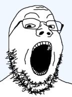 glasses open_mouth soyjak stubble teeth template transparent_background variant:gapejak // 600x800 // 18.9KB
