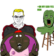aheago animal bant_(4chan) bantculture brown_skin cuck_chair frog green greentext nate nate_higgers no_nose open_mouth pepe soyjak stubble subvariant:mexiwhore subvariant:muscular_chud variant:a24_slowburn_soyjak variant:chudjak variant:meximutt yellow_teeth // 1667x1736 // 334.9KB