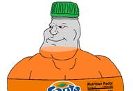 blue_eyes bottle buff cap closed_mouth clothes drink fanta hat muscles soda subvariant:mexiaryan variant:meximutt // 1360x928 // 46.5KB