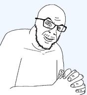 evil glasses hand looking_at_you rubbing_hands stubble subvariant:feral_merchant template transparent_background variant:feraljak // 1554x1700 // 51.4KB