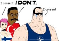 brown_skin closed_mouth country enbie finland flag flag:finland flag:nato flag:turkiye gigachud glasses hair nato soyjak stubble text turkiye variant:chudjak // 1080x757 // 542.1KB