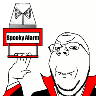 alarm animated closed_mouth halloween smile subvariant:wholesome_soyjak teeth vampire variant:gapejak // 1070x1172 // 244.7KB