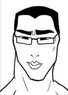 art artist:arckhan buff chud drawing handsome muscles muscular_male variant:chudjak // 738x1024 // 53.1KB