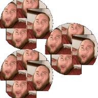 2019 3dgifmaker animated beard closed_mouth clothes distorted ext=gif fat fat_duel glasses irl open_mouth red_tshirt schizo soyboy subvariant:fatjak_irl tshirt variant:fatjak // 250x250 // 388.4KB