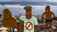 3soyjaks award beach black_skin bug cap clothes fat fly fnf_pedo full_body glasses green_hair hair hat lips litter map_(pedophile) muscles mustache nigger obese open_mouth pedophile smile stink_lines stubble subvariant:chudplier subvariant:feralnigger sweating text variant:chudjak variant:chugsjak variant:feraljak variant:markiplier_soyjak water yellow_sclera // 3464x1948 // 4.6MB