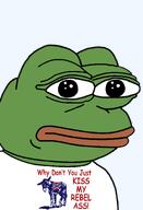 amphibian ass bald closed_mouth clothes confederate donkey flag:confederate_battle_flag flag:confederate_states_of_america frog green_skin lips looking_at_you mule nas nas:pepe pepe pepe_the_frog politics transparent_background tshirt united_states // 1344x1973 // 101.7KB amphibian ass bald closed_mouth clothes confederate donkey flag:confederate_battle_flag flag:confederate_states_of_america frog green_skin lips looking_at_you mule nas nas:pepe pepe pepe_the_frog politics transparent_background tshirt united_states // 1344x1973 // 101.7KB