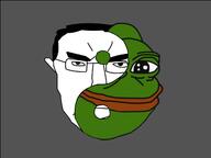 amphibian cheeks frog meta:not_oc nas:pepe pepe pepe_the_frog smile smug subvariant:pol_face variant:chudjak yin_yang // 1280x960 // 50.9KB