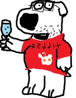 alcohol brian_griffin dog family_guy meta:leaky reddit soyjak variant:unknown // 455x583 // 15.9KB
