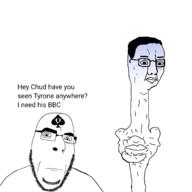 2soyjaks bbc chud closed_mouth glasses hair meta:tagme nervous queen_of_spades shieet soyjak spade stubble throat tyrone variant:chudjak variant:cobson vore // 2048x2048 // 313.0KB