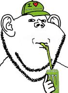 cap clothes drinking drinking_straw energy_drink hat monster_energy variant:impish_soyak_ears // 462x633 // 114.2KB