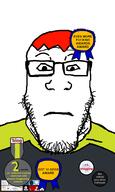 award badge bloodshot_eyes clothes crying even_more_fucking_awards_award glasses hair logan looking_at_you multiple_soyjaks neutral open_mouth red_hair rope selfish_little_fuck shitnobodycaresabout soyjak soyjak_blog stubble subvariant:feralrage subvariant:feralsquirrel subvariant:neutralplier subvariant:wholesome_soyjak suicide tongue transheart tshirt variant:bernd variant:feraljak variant:gapejak variant:impish_soyak_ears variant:markiplier_soyjak variant:smugjak variant:soyak // 600x1000 // 99.8KB