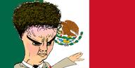 arm big_brain closed_mouth clothes country flag hair hand large_eyebrows mexican_twink mexico nazism necktie soyjak thick_eyebrows variant:chudjak vein white_skin // 1595x808 // 571.2KB