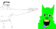 anti_furry buff chud execution furfag furry green_skin gun imminent_death js_paint mouth_open nyanwolf oc open_mouth pistol snca variant:bernd variant:chudjak // 988x520 // 40.4KB