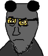 animal bear closed_mouth ear glasses oekaki soot soot_colors soyjak soyjak_party stubble sunglasses variant:stjak // 122x140 // 1.8KB