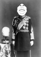 black_and_white hirohito irl_background military_uniform standing subvariant:meximutt_front3 variant:meximutt // 735x1024 // 541.6KB