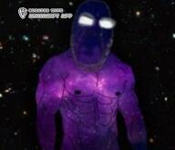 avatarify background beard geg glasses glowing glowing_glasses laughing meta:not_oc muscles muscular_male space variant:cobson video // 1024x880, 11s // 1.9MB