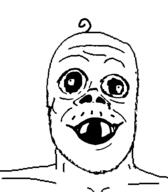 baby deformed hair mustache soyjak subvariant:jacobson variant:a24_slowburn_soyjak // 454x520 // 18.5KB