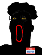 afro big_lips black_skin hello_my_name_is_(sticker) meta:op_took_a_selfie_of_xerself nigger red_lips rotting_teeth trevor(user) vantablack variant:reaction_soyjak yellow_sclera // 555x731 // 55.4KB
