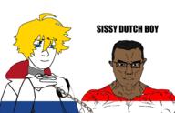 black_eyes blond blue_eyes brown_skin bvll dutch femboy indonesia indonesian muscles netherlands shorts tall twinkjak variant:chudjak // 2436x1572 // 634.5KB