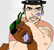 dem JonathanJew_(User) VEEN_(User) jewish_nose jews kike_nose meta:tagme nigger shitskin snca star_of_david variant:bernd variant:chudjak veen // 1996x1844 // 474.8KB