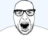 glasses open_mouth soyjak stubble variant:unknown // 801x600 // 60.5KB
