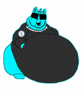 clothes cyan_skin epx7fclhdrp_(namefag) fat gill_koyim_(namefag) glowing hat hooves horn jews judaism kippah meta:namefags mossad my_little_pony obese pony sunshades thicc transparent_background trend:glowie variant:fatpony // 1166x1330 // 52.3KB