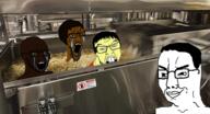 asian black_skin buck_teeth crying glasses hair open_mouth smile smug soyjak stubble variant:chudjak variant:feraljak variant:soyak yellow_skin // 555x300 // 242.3KB