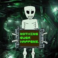 alien chud grey_alien grey_skin holding_object holding_sign nothing_ever_happens space subvariant:chudjak_front variant:chudjak // 2000x2000 // 2.8MB