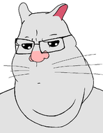 animal cheddar_(user) ear fat glasses kodama_nezumi meta:namefags mouse mouse_ears neutral_face pink_nose subvariant:muttson variant:meximutt