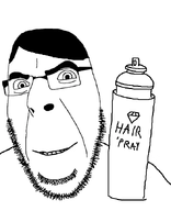 beard eyebrows glasses grin hair hair_spray hitler_hair nose smile variant:cobson // 542x666 // 80.6KB