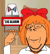 alarm animated arm boat bowtie clothes flag gem glasses hand holding_object mymy necktie ongezellig orange_hair orange_skin pirate_ship police_light sea smile soyjak stubble subvariant:wholesome_soyjak text variant:gapejak wink // 1070x1172 // 902.6KB