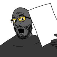 glasses open_mouth soot soyjak soyjak_party stubble template variant:comicjak // 400x400 // 31.0KB
