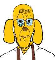 animal closed_mouth clothes dog ear glasses janny neutral snout stubble variant:cobbert yellow_skin // 515x564 // 13.4KB