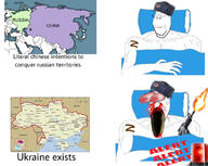 2soyjaks belarus black_sea blood china clothes comic crimea gun hair hat hungary map moldova open_mouth poland romania russia russo_ukrainian_war sea_of_azov sevastopol sleeping slovakia soyjak stubble subvariant:wholesome_soyjak text ukraine variant:gapejak z_(russian_symbol) // 1125x898 // 243.1KB
