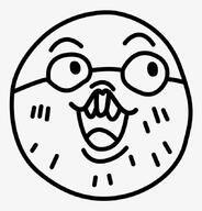 adventure_time cartoon cartoon_network glasses open_mouth phil_face proto-soyjak soyjak stubble variant:oldson // 820x857 // 148.5KB