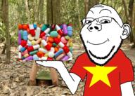 arm closed_mouth ear glasses hand holding_object meds smile soyjak stubble variant:gapejak variant:impish vietnam // 2100x1500 // 1.1MB