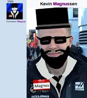 beard clothes crowd glasses haas hat janny kevin kevin_magnussen looking_at_you magnus_(user) magnussen meta:pun muscles muscular_male necktie poorly_drawn punisher_face subvariant:muscular_science_lover subvariant:science_lover suit top_hat variant:markiplier_soyjak // 543x613 // 235.0KB