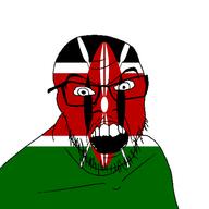 country countrywar flag flag:kenya glasses hair kenya open_mouth shield soyjak spear stubble teeth variant:feraljak // 1500x1500 // 35.9KB