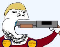 Shitty_edit antimatter brimstone coal drake drool firearm holding_gun holding_object holding_shotgun meta:coal meta:low_resolution op_is_a_retarded_lazy_faggot_for_not_tagging_his_own_shit red_shirt shotgun singularity subvariant:blowjob_gapejak suicide vantablack variant:gapejak // 1056x836 // 107.4KB