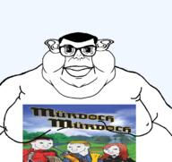 closed_mouth clothes ear fat glasses lips murdoch murdoch_murdoch mutt smile subvariant:branigger tshirt variant:brandon variant:meximutt // 1675x1583 // 904.2KB