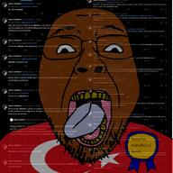award flag:turkiye jaqo_lantern looking_at_you roach shitskin tongue_out turkiye turkroach twitter variant:bernd xitter yellow_teeth // 4793x4802 // 8.6MB