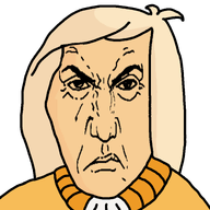 blond clothes coco_(ongezellig) hair meta:not_oc ongezellig punisher_face subvariant:wholesome_soyjak variant:gapejak white_background // 1863x1863 // 390.2KB